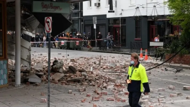 Fuerte sismo en Australia: dejó múltiples daños estructurales en edificios de Melbourne