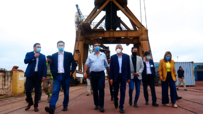El gobernador reivindicó el potencial de Barranqueras y Las Palmas en la Hidrovía
