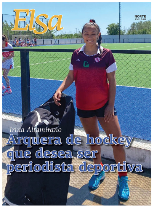 Irina Altamir: arquera de hockey que desea ser periodista deportiva 