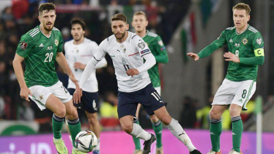 Italia empató con Irlanda del Norte y podría quedar afuera del Mundial