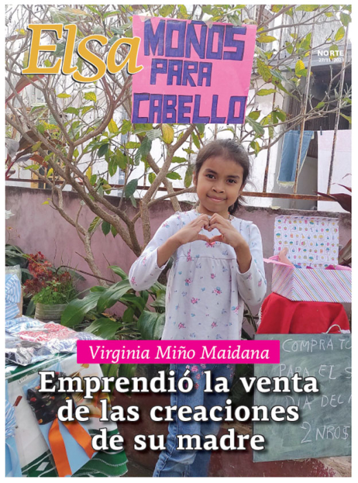 Emprendió la venta de las creaciones de su madre