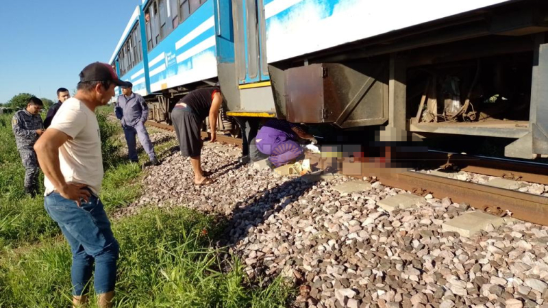Charata: un hombre fue embestido por un tren de pasajeros