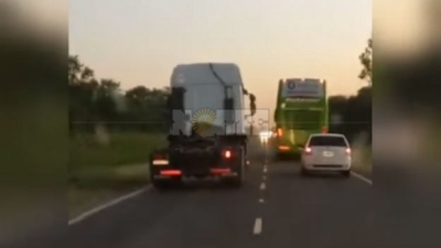 Identificaron chofer del camión que manejaba con imprudencia en la ruta 11