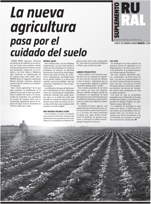 La nueva agricultura pasa por el cuidado del suelo
