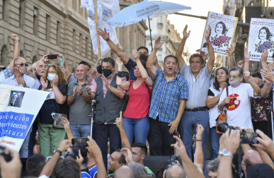 Boudou y D’Elía al frente de la marcha K contra la Corte Suprema