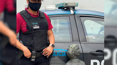 Encontraron la estatua de Ana Frank que había sido robada en Puerto Madero