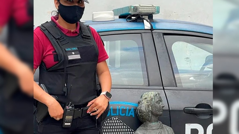 Encontraron la estatua de Ana Frank que había sido robada en Puerto Madero