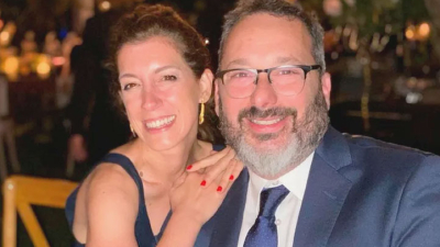 Emotivo adiós de la pareja de Gerardo Rozín