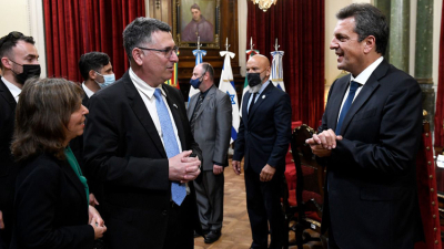 Massa recibió al vice primer ministro israelí, para conmemorar el 30° Aniversario del atentado a la Embajada de Israel