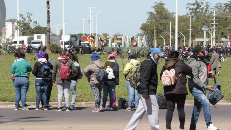 La jornada nacional de acampe y protesta también se replica en Resistencia