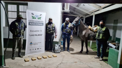 Incautaron casi cinco kilos de marihuana en Las Palmas