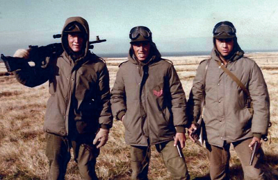 Últimos disparos al cielo de Malvinas