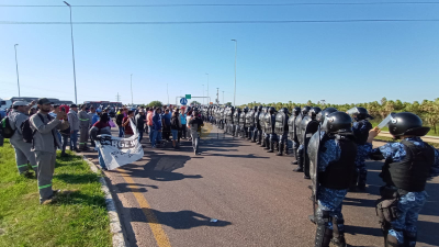 Se levantó el corte de tránsito camino al puente interprovincial