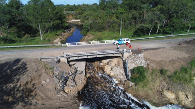 Habilitarán el tránsito sobre el puente del arroyo Santa Lucía