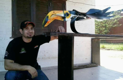 Walter Meza, escultor chaqueño