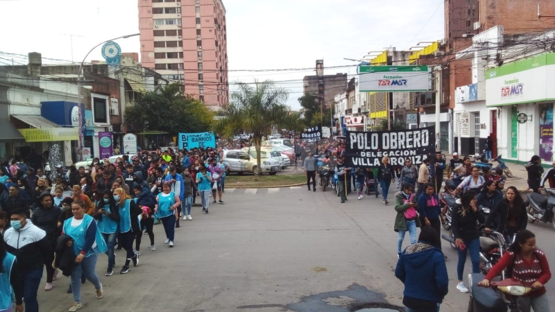 La marcha federal piquetera región NEA se replicó en Resistencia