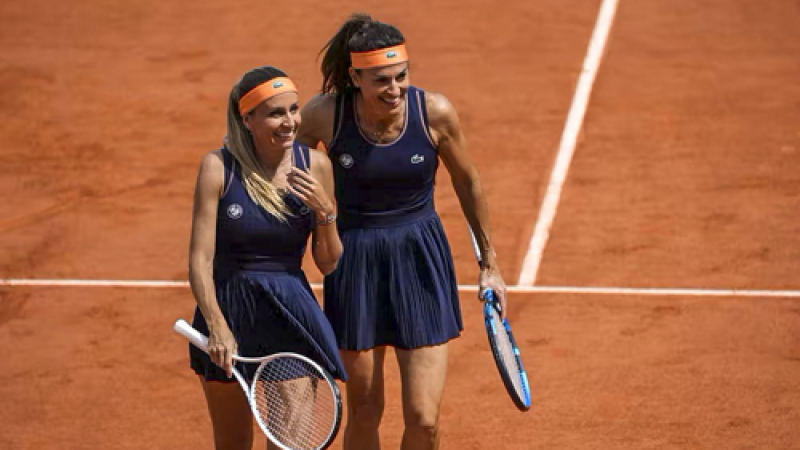 Gabriela Sabatini y Gisela Dulko cayeron en la final de Roland Garros