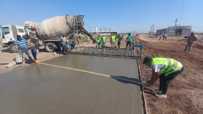 Avanzan las obras en el Parque Industrial de Charata