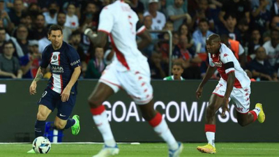 Messi fue reemplazado en el empate del PSG con el Mónaco