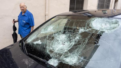 Trágica tormenta de granizo en España: murió una beba