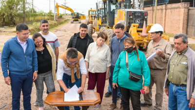Comienzan las obras de pavimento en la avenida Malvinas Argentinas
