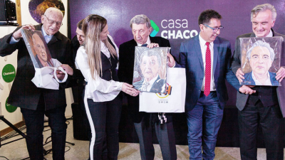 Martínez participó del reconocimiento a Landriscina, Schenone y Bosquín Ortega