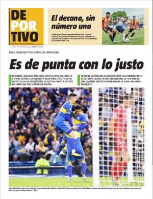 Es de punta con lo justo