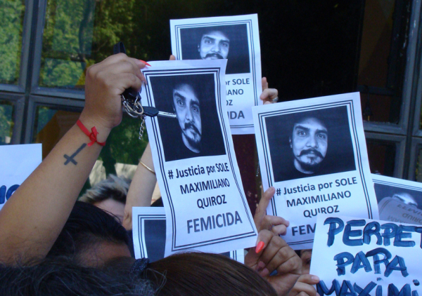 La Mesa Multisectorial Feminista anunció la marcha por el 25N. Reclamo de justicia por víctimas de feminicidios. Foto:24-11-22. Fabián Maldonado/NORTE