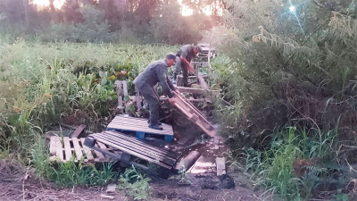 Desarmaron nueve puentes clandestinos que unían Argentina con Paraguay