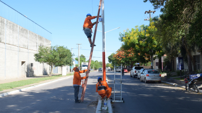 En Resistencia, avanza la recuperación del alumbrado público