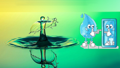 El agua se transformó en espejo