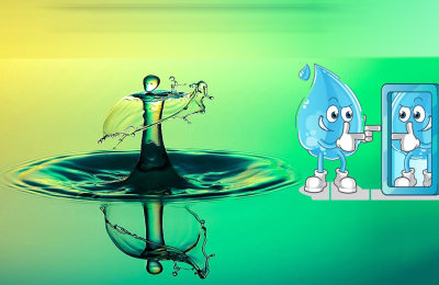 El agua se transformó en espejo
