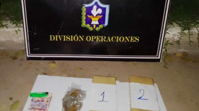 Barranqueras: matrimonio con una niña transportaba dos kilos de droga