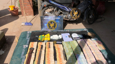 Reducidores de motos tenían cerca de 4 millones en cocaína