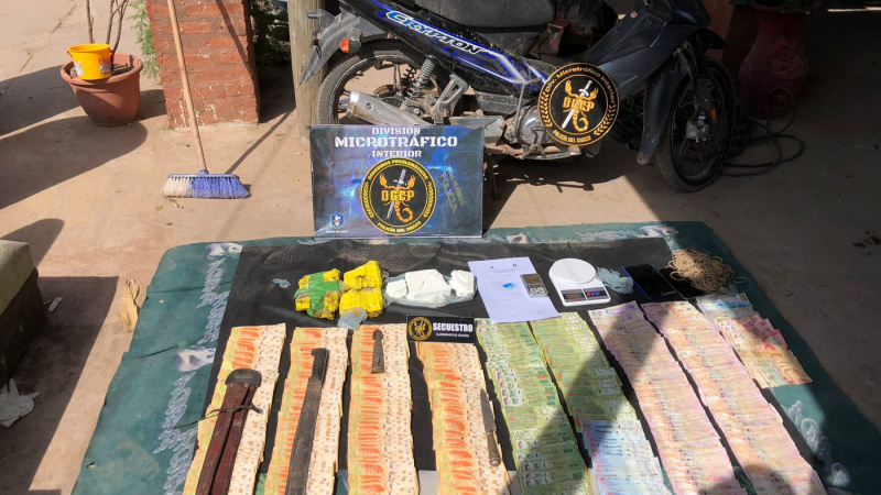 Reducidores de motos tenían cerca de 4 millones en cocaína