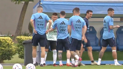 El "Diablito" se entrenó con los campeones del mundo