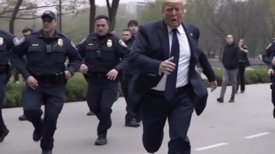 Millones vieron fotos de Trump esposado creadas por Inteligencia Artificial