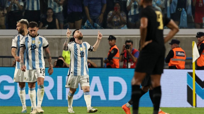 Santiago del Estero vibró con el festival de goles de la Argentina