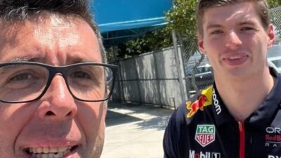 Silva y Verstappen, en modo "selfie"