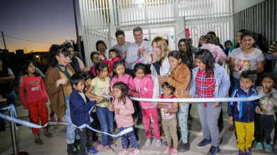 Inauguraron un Centro de Desarrollo Infantil y pavimento en Villa Río Bermejito