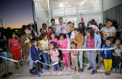 Inauguraron un Centro de Desarrollo Infantil y pavimento en Villa Río Bermejito