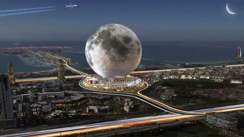 Dubái quiere construir una réplica de la Luna de 300 metros de altura