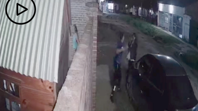 Salvaje golpiza de un policía a su pareja embarazada