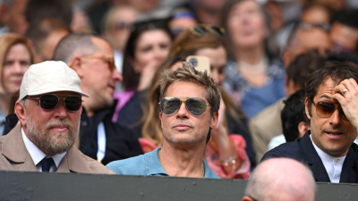 La presencia de Brad Pitt en la final de Wimbledon revolucionó las redes sociales