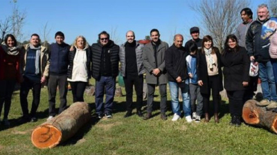 La escultura en madera adquiere formas en General San Martín