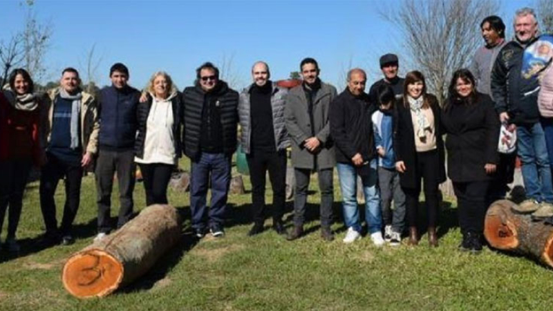 La escultura en madera adquiere formas en General San Martín
