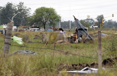 Terminó en paz la usurpación de terrenos en el barrio Don Santiago