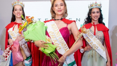 Gianela Bonfanti fue coronada reina provincial de los estudiantes
