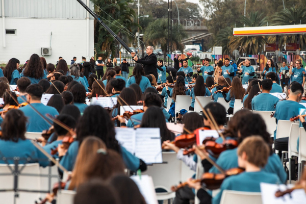 La  Orquesta de Cruce Viejo estuvo en Tecnópolis.