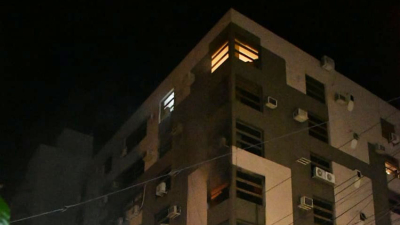 Pánico por incendio en edificio céntrico